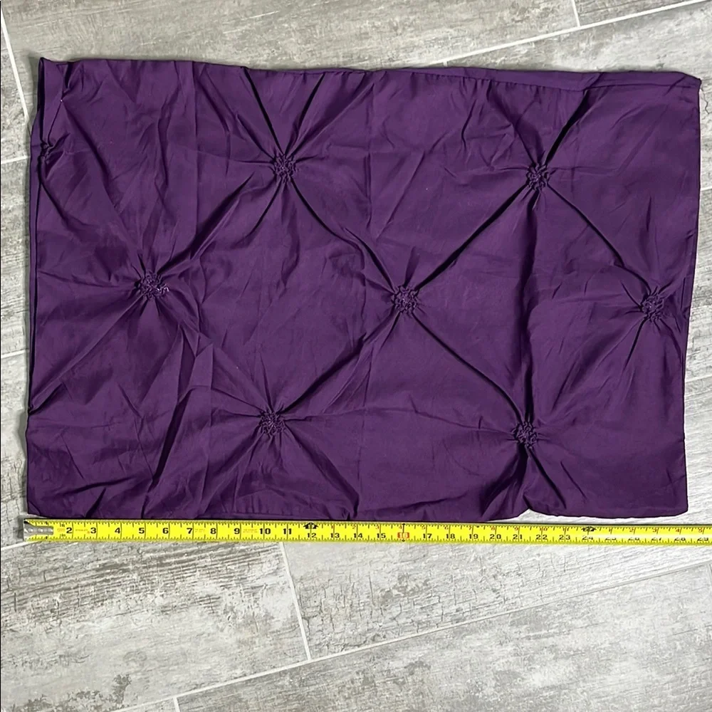 Bundle of Purple Pillow Case Set with Hello Velvet Lavender Decorative Pillow